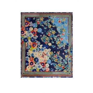 NEW JOHNNY WAS tiana travel blanket in blue multi